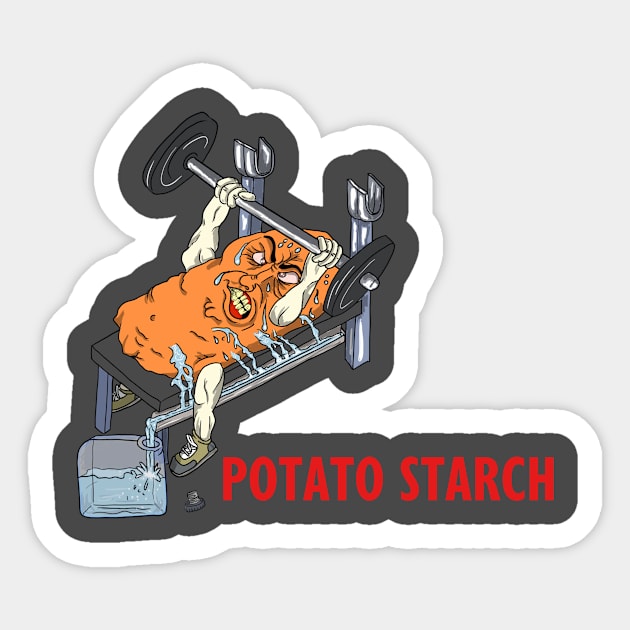 Strong potato Sticker by DC ´s Store